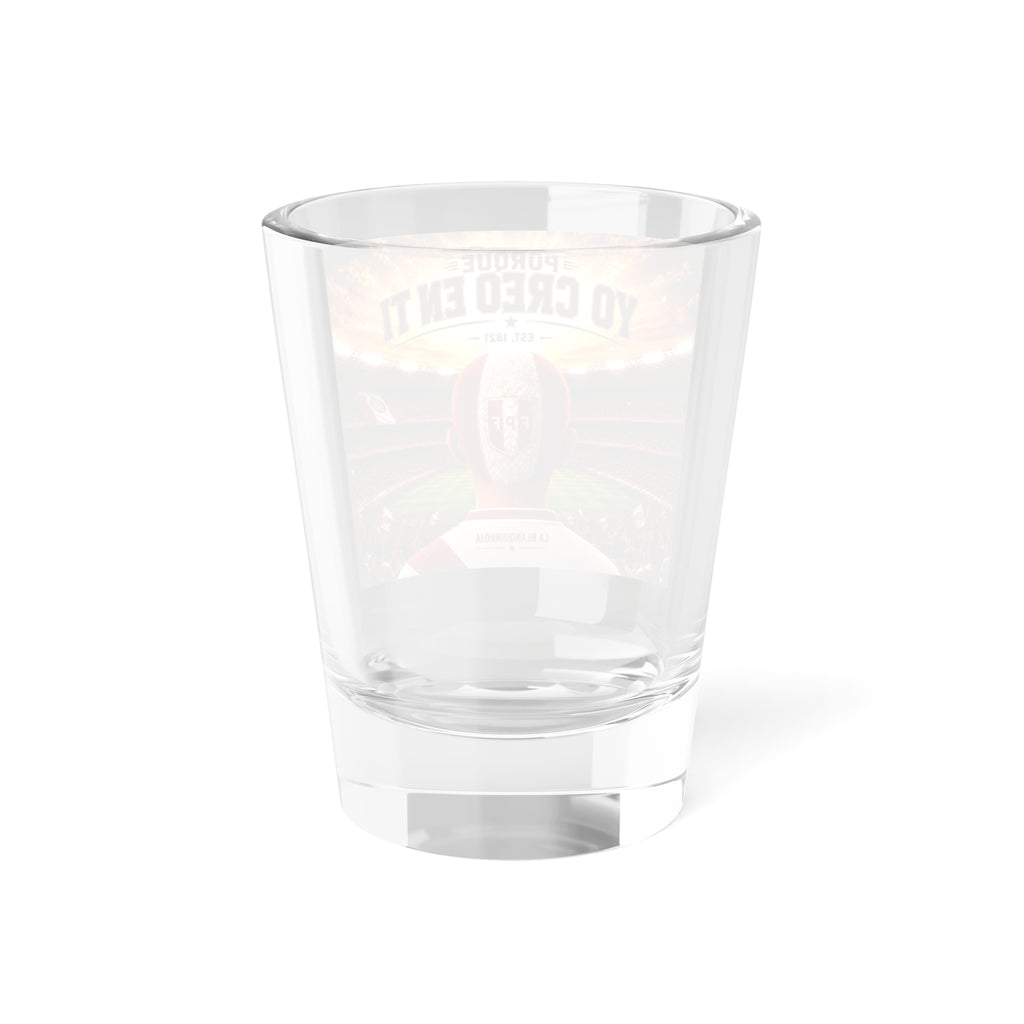 Peru 'Porque Yo Creo En Ti' Shot Glass - 1.5oz Soccer Fan Souvenir