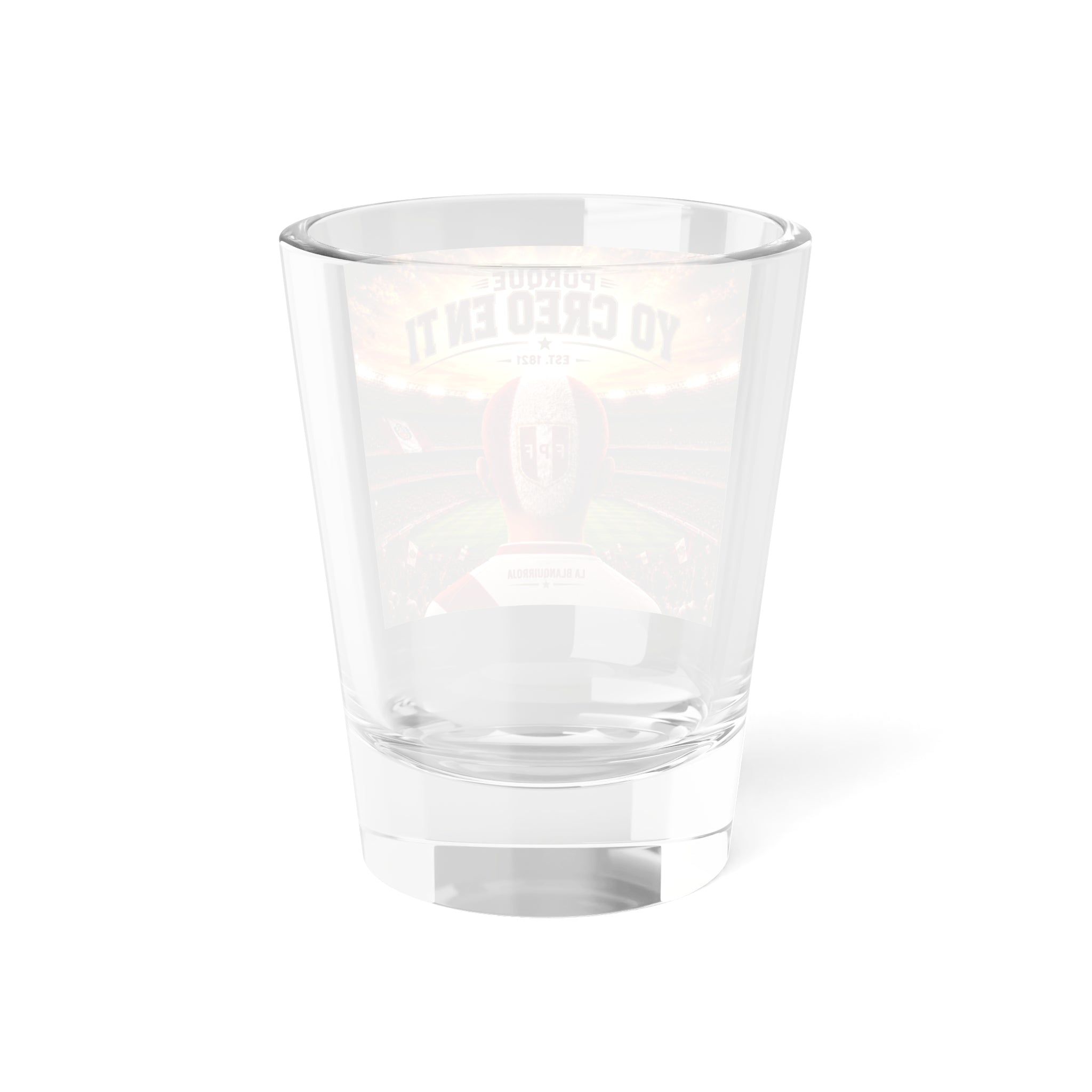 Peru 'Porque Yo Creo En Ti' Shot Glass - 1.5oz Soccer Fan Souvenir