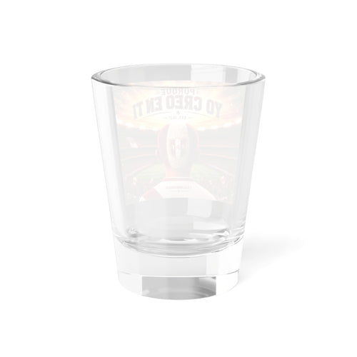 Peru 'Porque Yo Creo En Ti' Shot Glass - 1.5oz Soccer Fan Souvenir