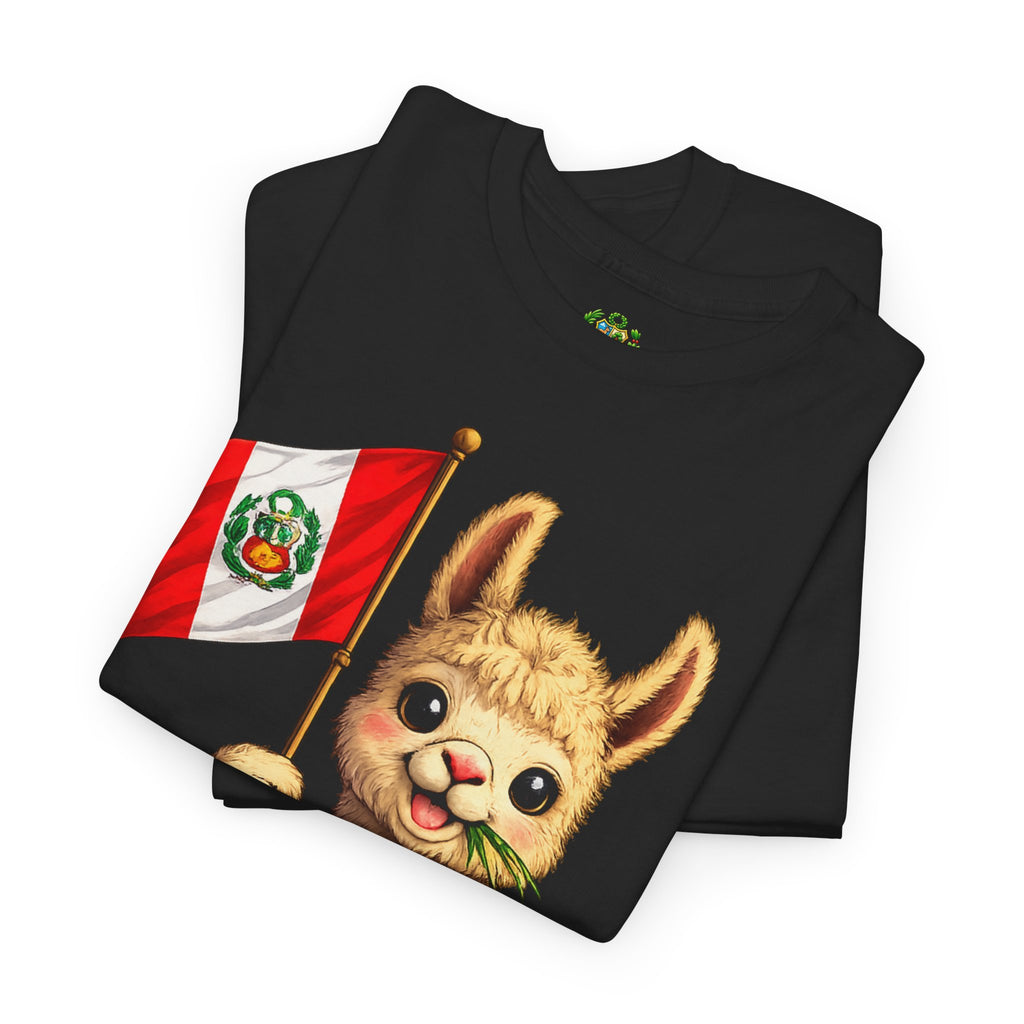No Drama Solo Llama Peru Flag Tee