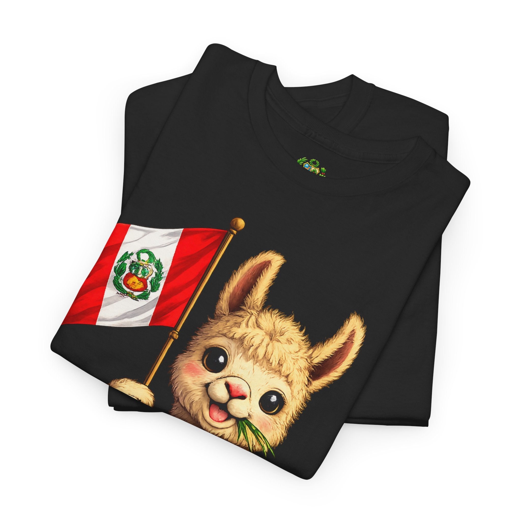 No Drama Solo Llama Peru Flag Tee