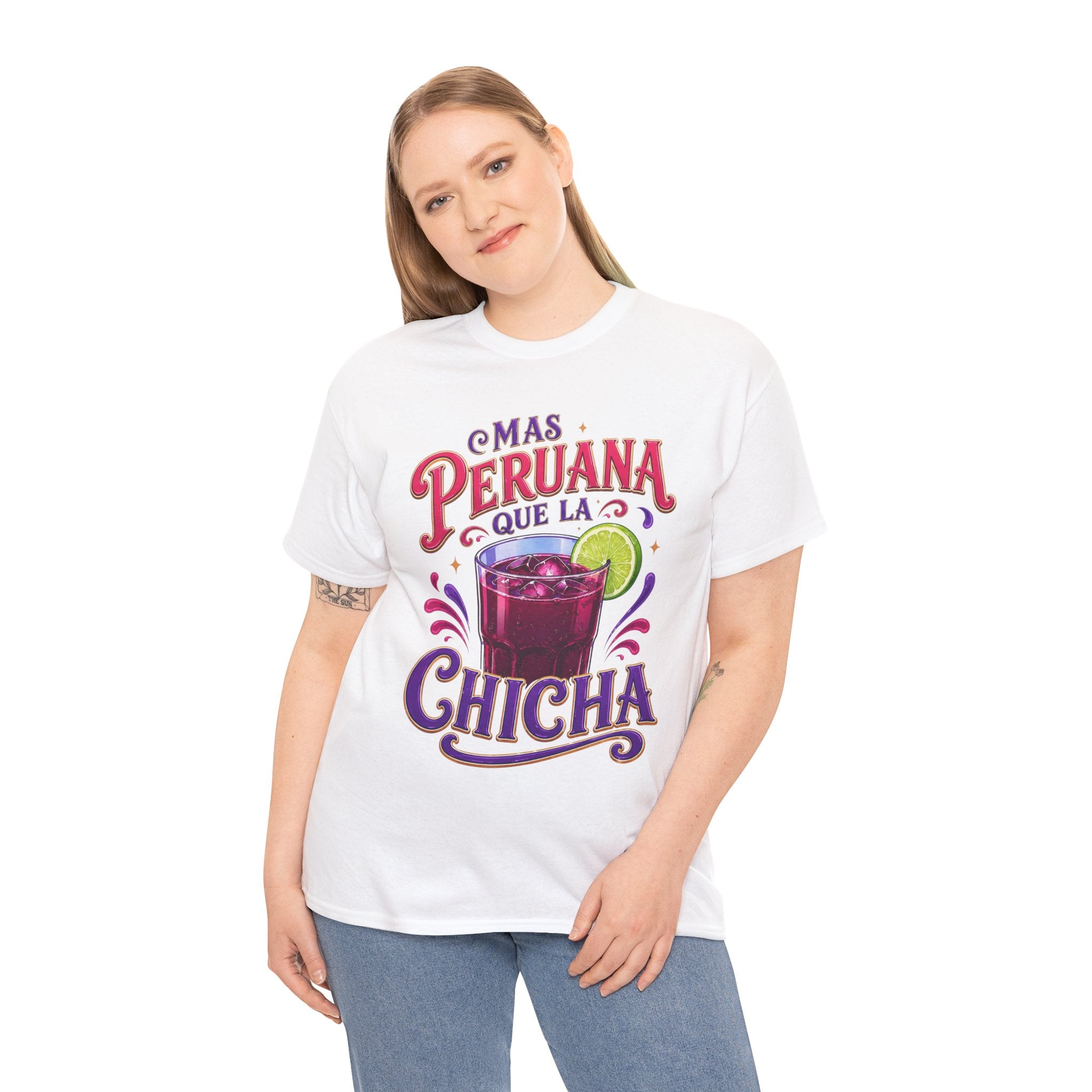 T-Shirt — 'Más Peruana Que La Chicha' Peruvian Chicha Drink Graphic Tee