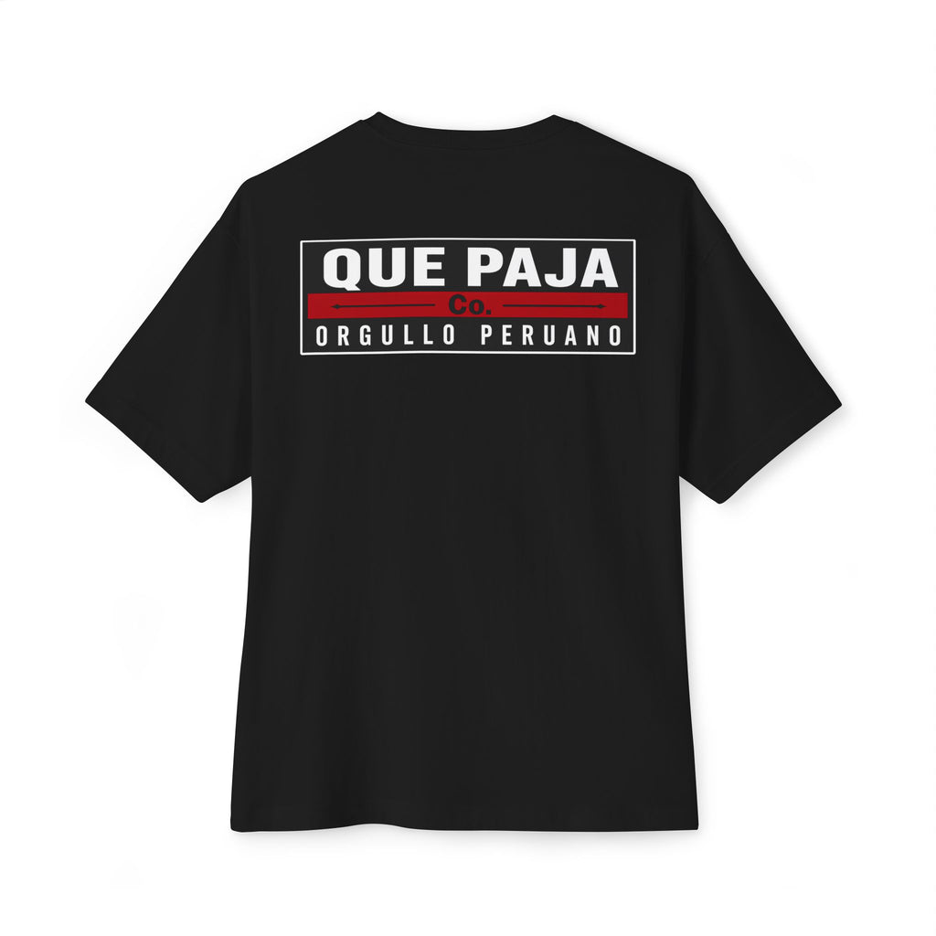 Peru Clave Graphic Tee — “Que Paja” Orgullo Peruano Oversized Shirt