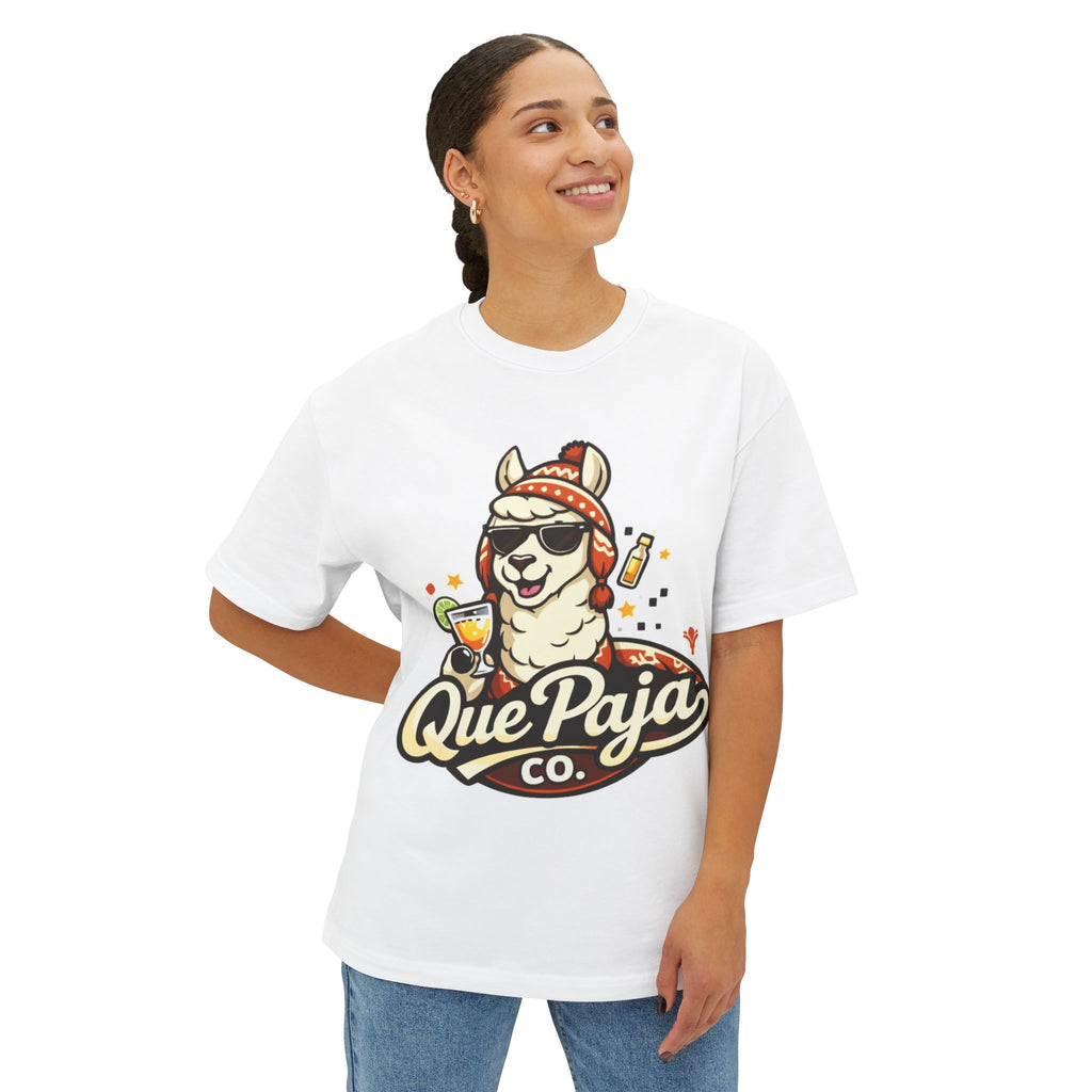 Llama Party Tee — "Que Paja Co." Graphic Unisex T-Shirt