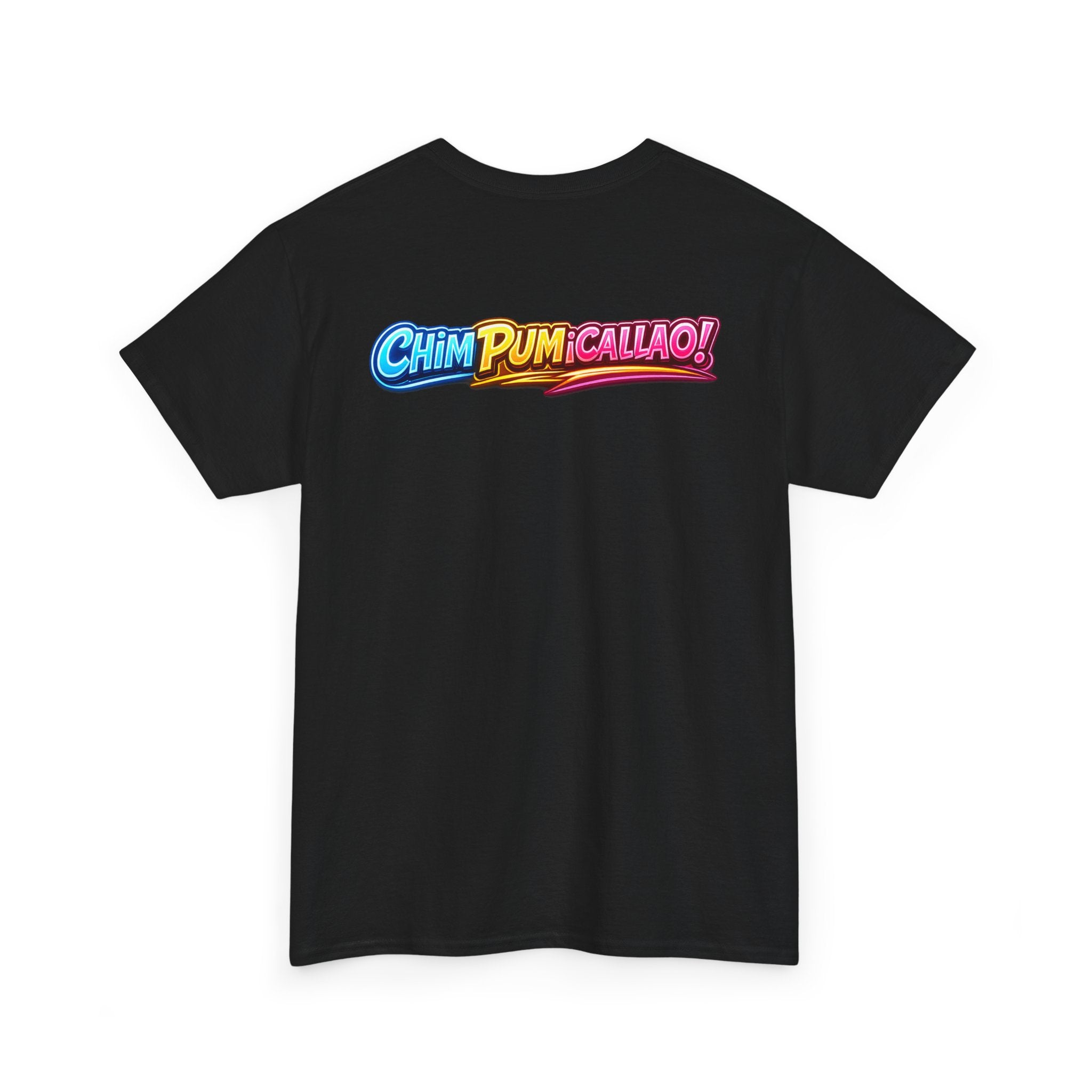 Que Paja Co. Neon Llama Tee — 'Chim Pum Callao!' Graphic Shirt
