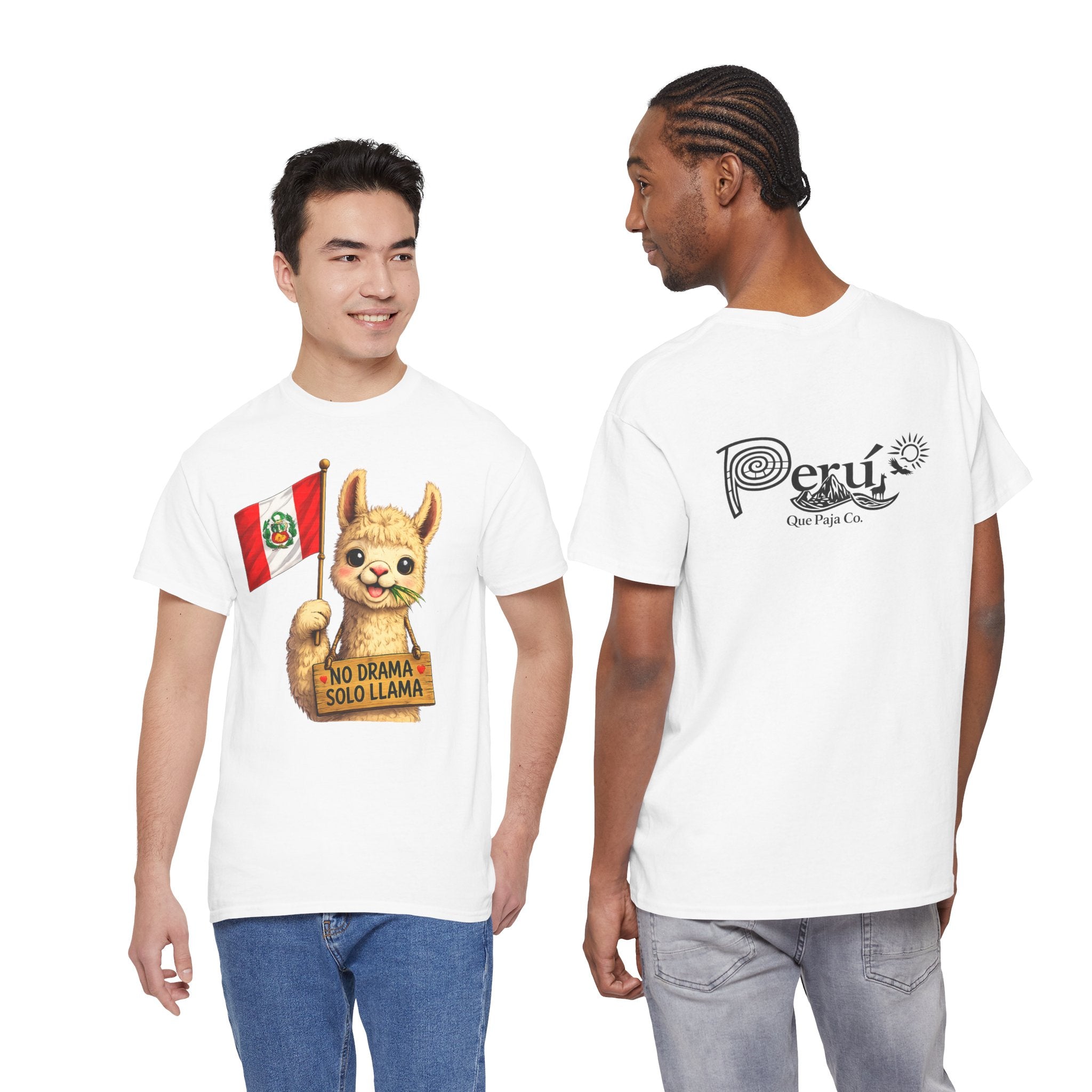 No Drama Solo Llama Peru Flag Tee