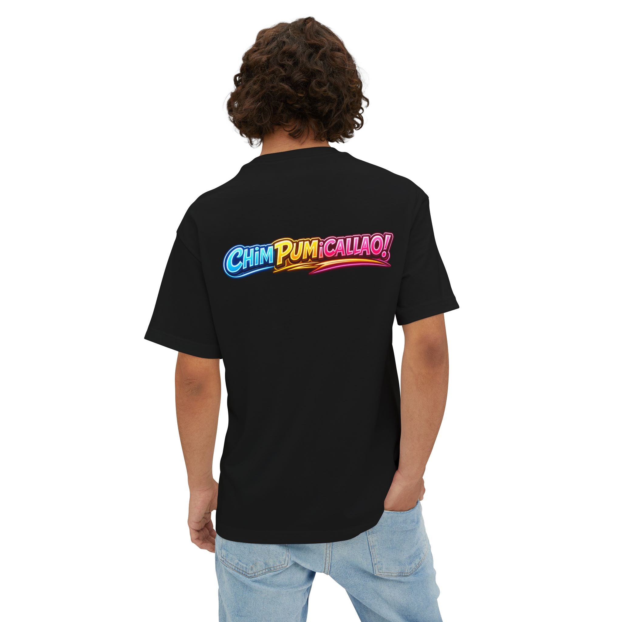 Que Paja Co. Neon Llama Tee — 'Chim Pum Callao!' Graphic Shirt