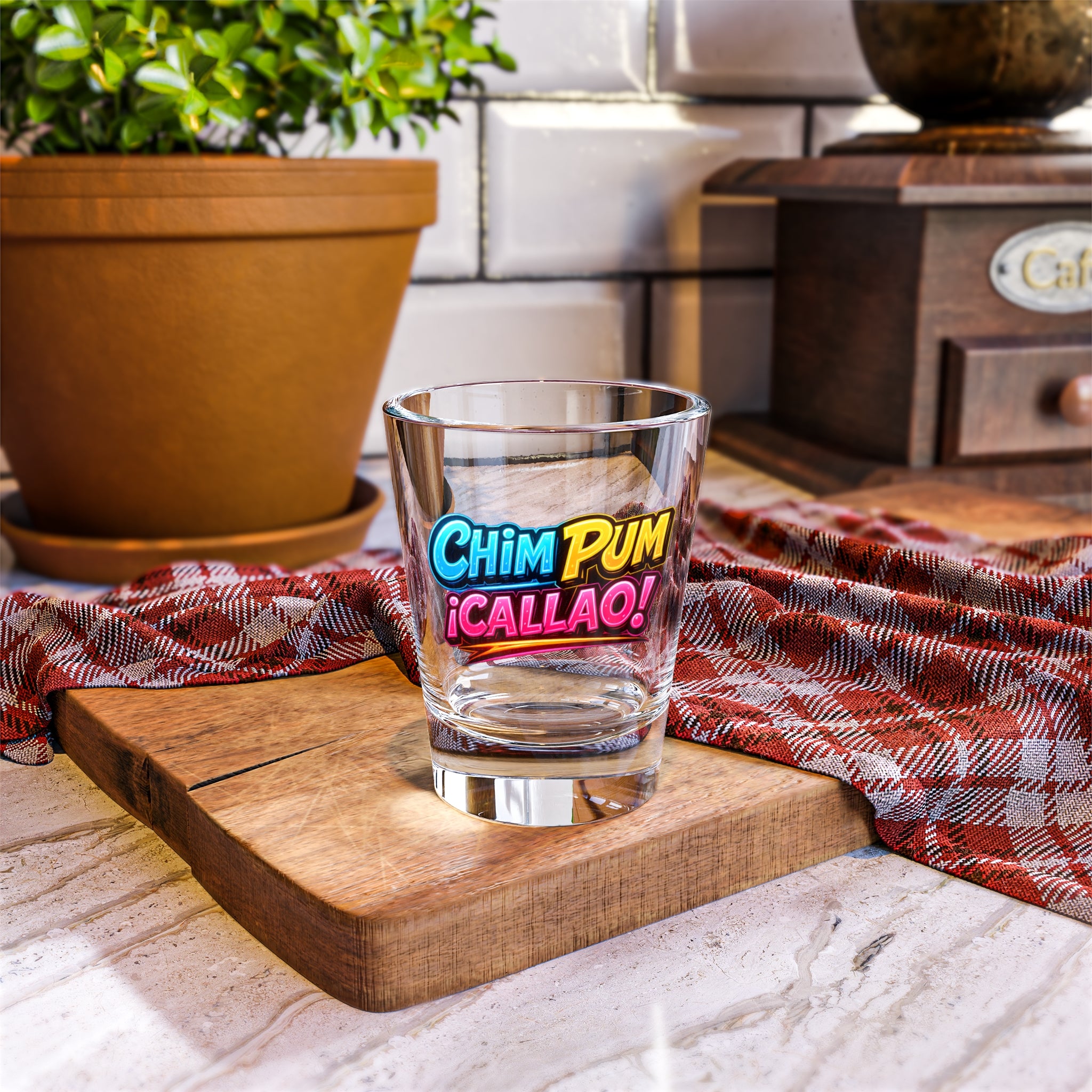 Chim Pum Callao Shot Glass – Peruvian Cocktail Party 1.5oz