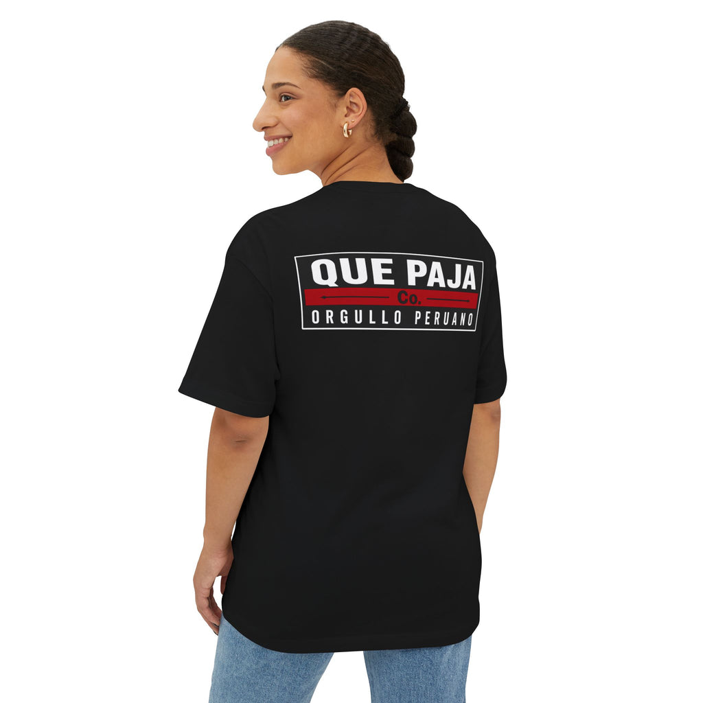 Peru Clave Graphic Tee — “Que Paja” Orgullo Peruano Oversized Shirt