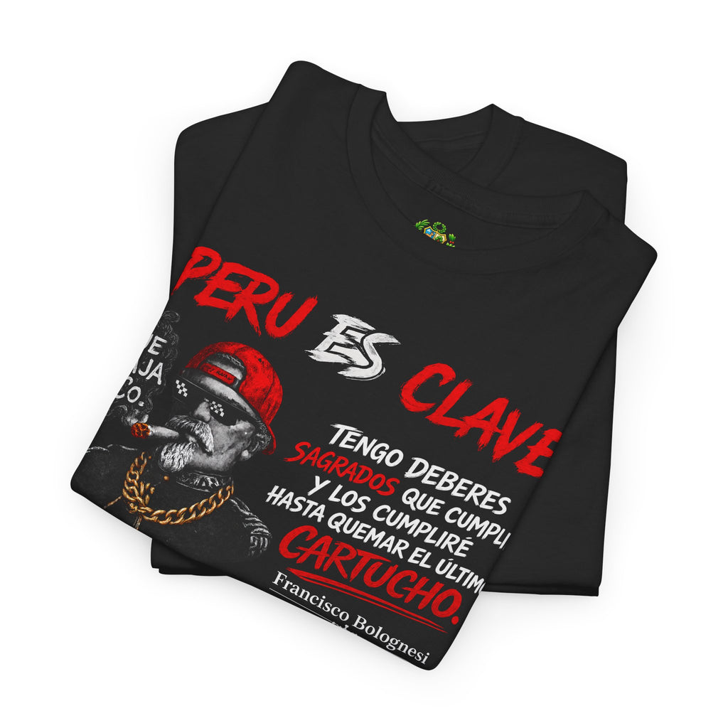 Peru Clave Graphic Tee — “Que Paja” Orgullo Peruano Shirt
