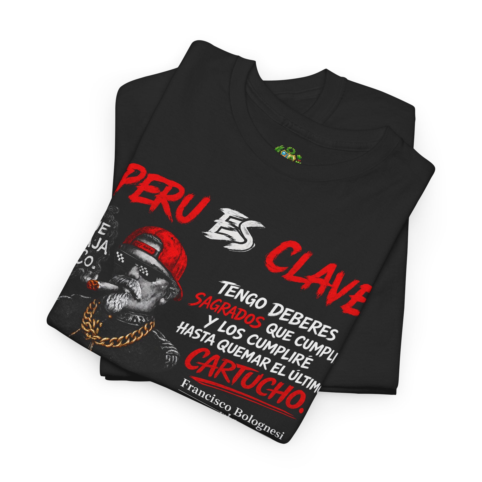 Peru Clave Graphic Tee — “Que Paja” Orgullo Peruano Shirt