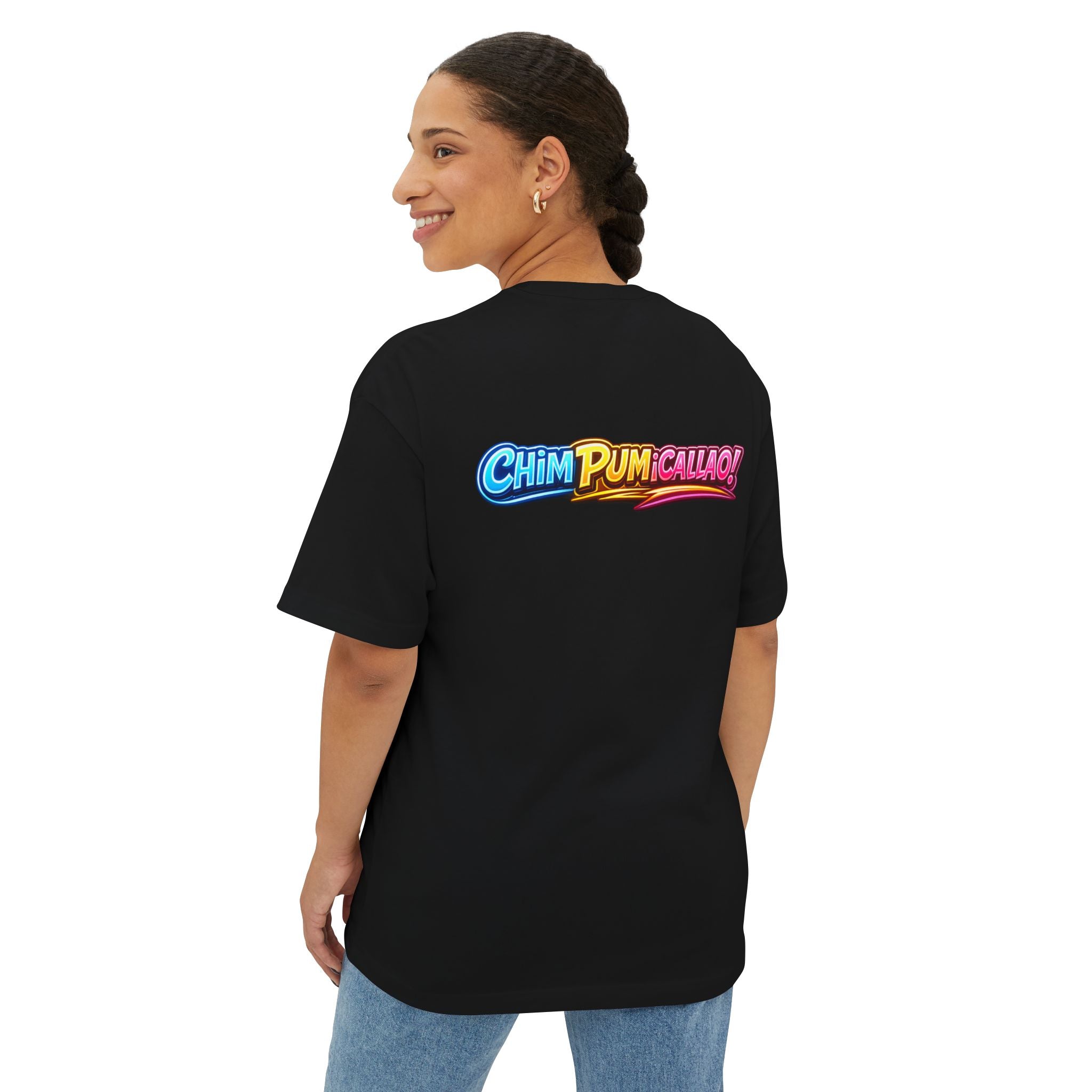 Que Paja Co. Neon Llama Tee — 'Chim Pum Callao!' Graphic Shirt