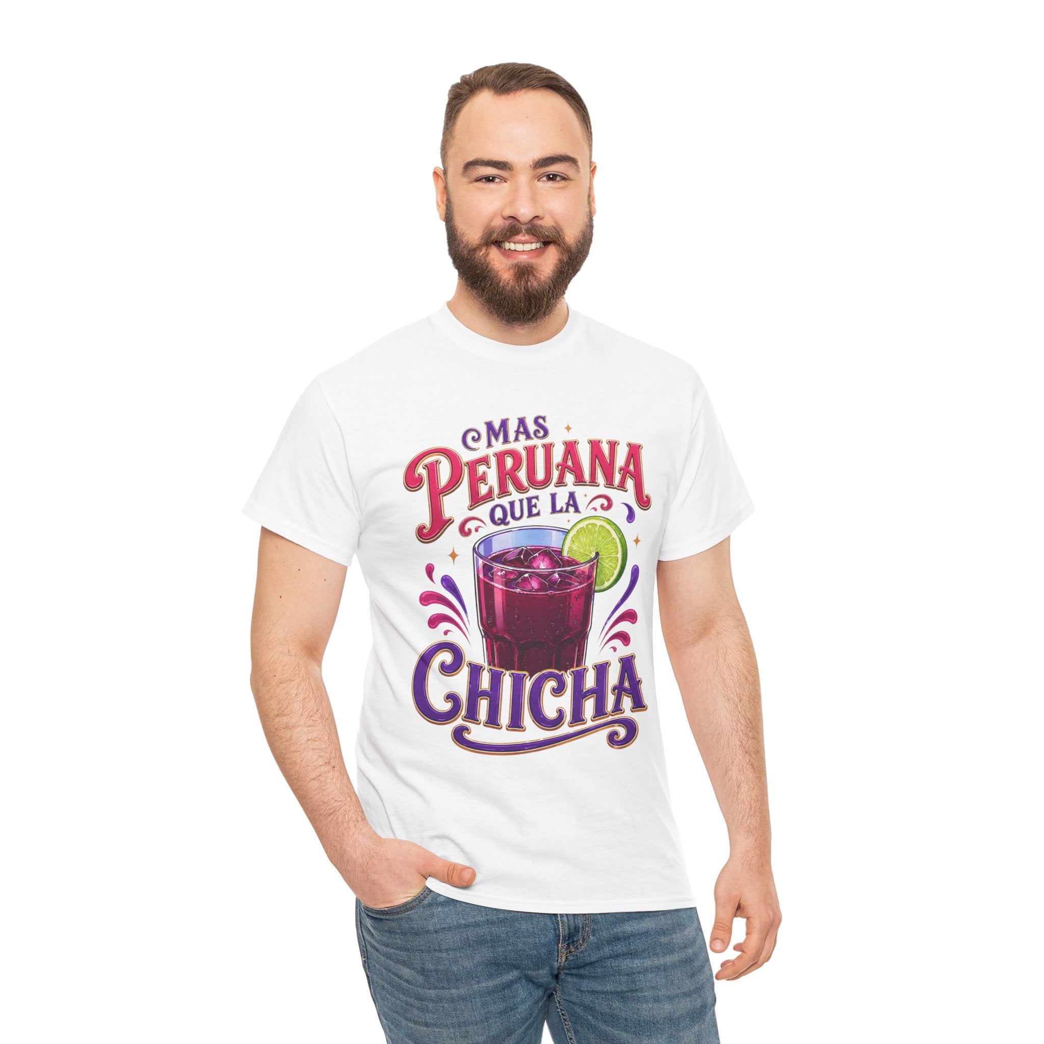 T-Shirt — 'Más Peruana Que La Chicha' Peruvian Chicha Drink Graphic Tee